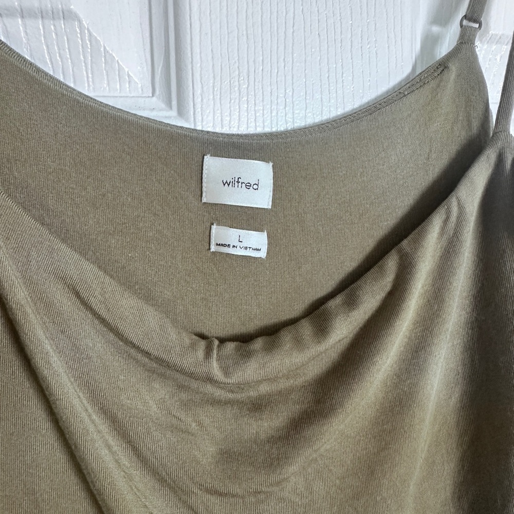 Wilfred Olive Green Spaghetti Strap Jumpsuit - Picture 6 of 6